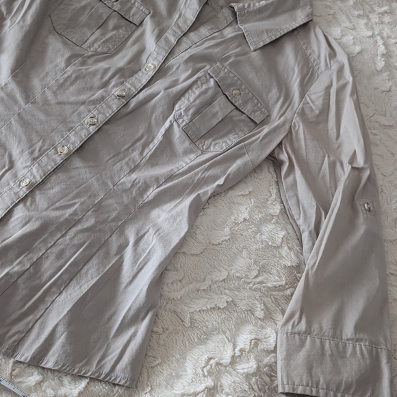 H&M button up 3/4 sleeve size 4 top - Picture 7 of 8